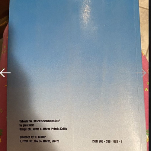 Modern Microeconomics by Athina Petraki-Kotti and Georgios Ch. Kottis