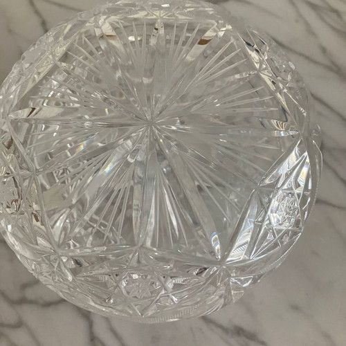 Bohemian Crystal Fountain Diameter 16cm, height 9