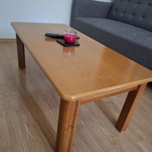 Solid wood coffee table