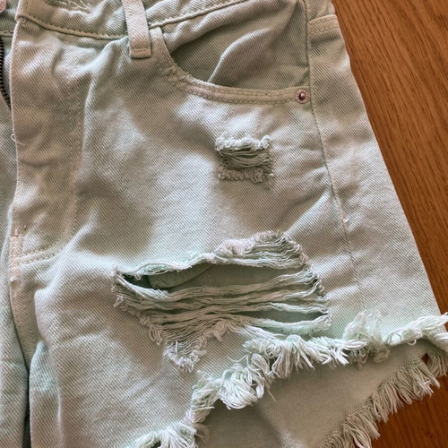 Tally Weijl denim shorts, turquoise, 100% cotton, size M