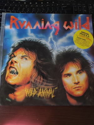 Running Wild Wild Animal 12" First Press 1989 like new, metal