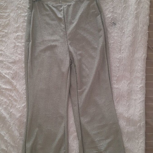 Lurex one-piece jumpsuit new, size Large 40/42, light gray green