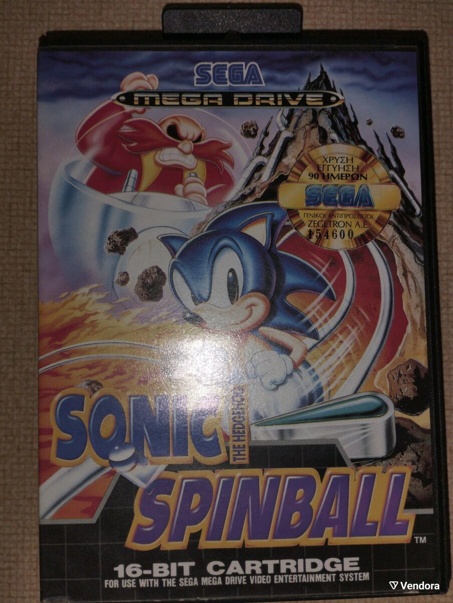 Sonic Spinball Sega Mega Drive σαν… - € 60,00 - Vendora.gr