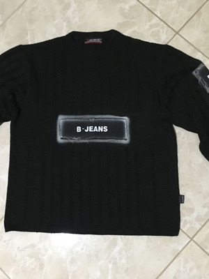 Ανδρικό πουλόβερ B-Jeans μέγεθος Medium, μαύρο