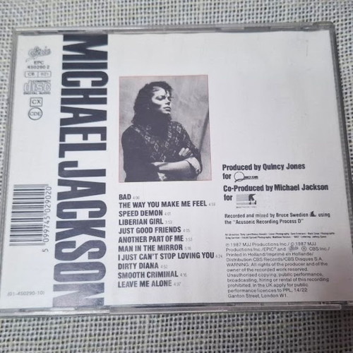 Michael Jackson Bad CD μεταχειρισμένο, ηλεκτρονικό είδος