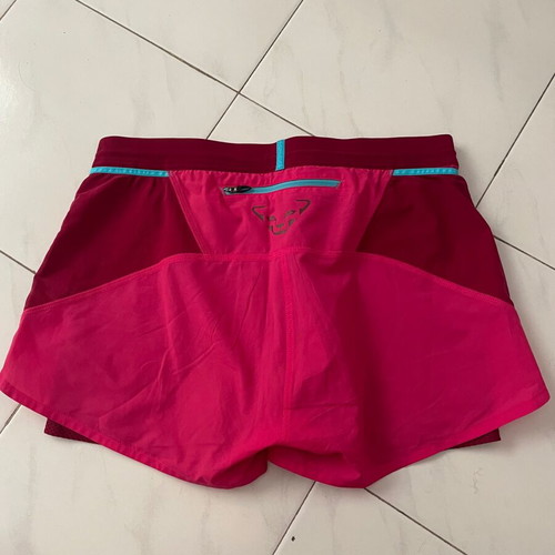 Dynafit running shorts 2in1 pink size M like new