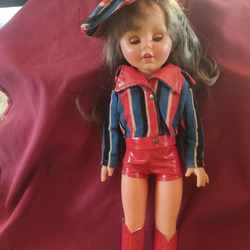El Greco Katrin doll used, 1970s, approx. 40 cm