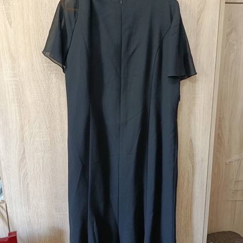 Black midi dress size 54 Estetica like new