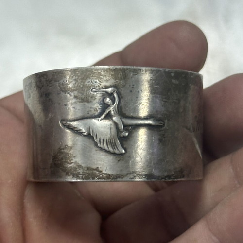 Vintage Swedish Napkin Ring from Alpaca 1960s with Nils Holgersson