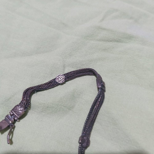 Silver women's bracelet handmade used