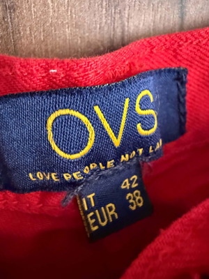 Ovs Fashion women's jeans like new, red, sizes S-M