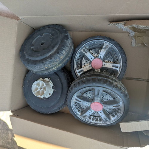 Skorpion wheels ride on electric kids car wheels