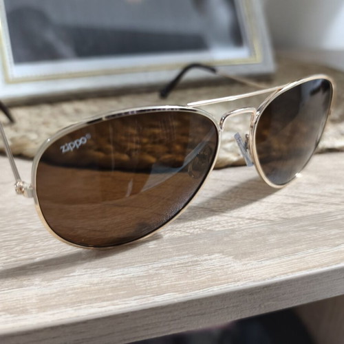 Zippo aviator sunglasses new, gold