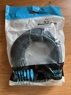 UTP Cat 5e Patch Cord 10m Black New