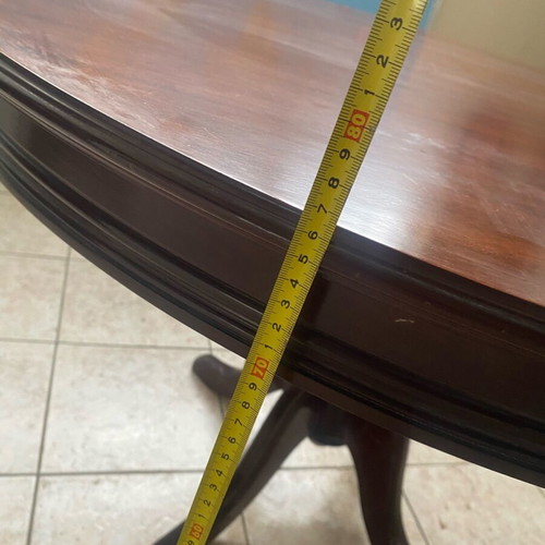 Wooden table used, classic extendable with additional wood