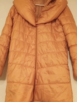 Long women's puffer jacket like new, Made in Italy