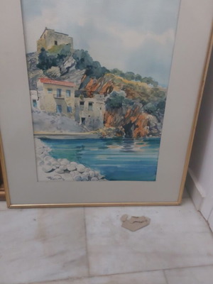 Simitis artwork watercolor used