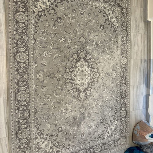 IKEA VEDBÄK rug used, 170×230 cm, modern light gray design