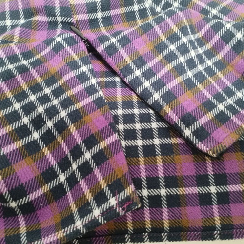 Bershka purple checkered top used with straps size M
