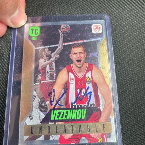 Sasha Vezenkov TC card hand signed, new