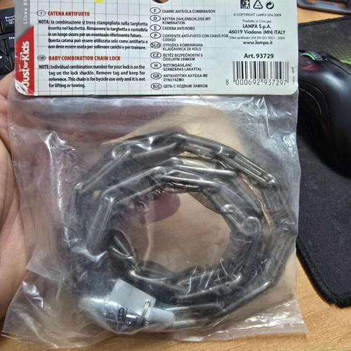 Combination chain lock 90cm for kids bike new