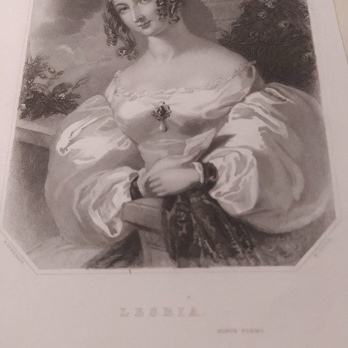 Chalcography 1836 Lesbia used from Byron's minor poems