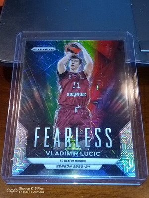 2023-24 panini prizm Euroleague Vladimir Lucic FEARLESS mojo /25