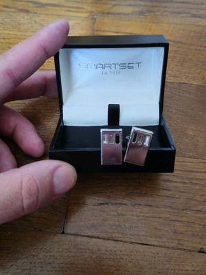 Smartset cufflinks new, silver