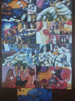 Interline Greek phone cards, set of 9, limited edition 550 copies