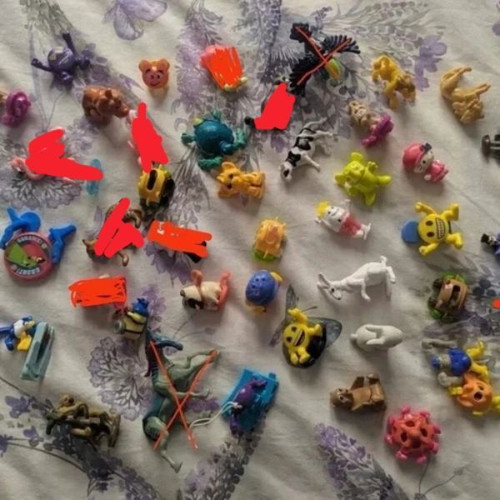 Kinder Surprise collectible figures used from various collections