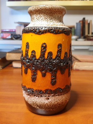 West Germany Scheurich fat lava vase used, 1960s
