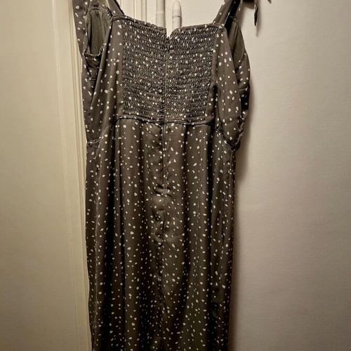 Abercrombie women's summer dress like new, size L, white and green
