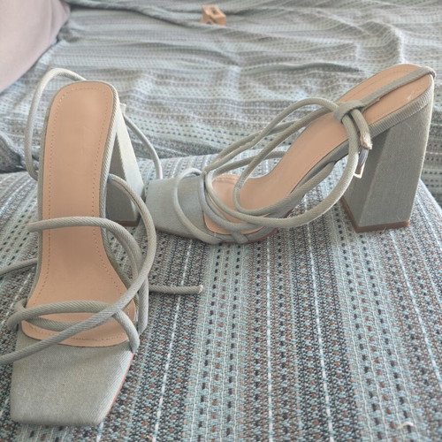 Women's turquoise platform sandals size 37