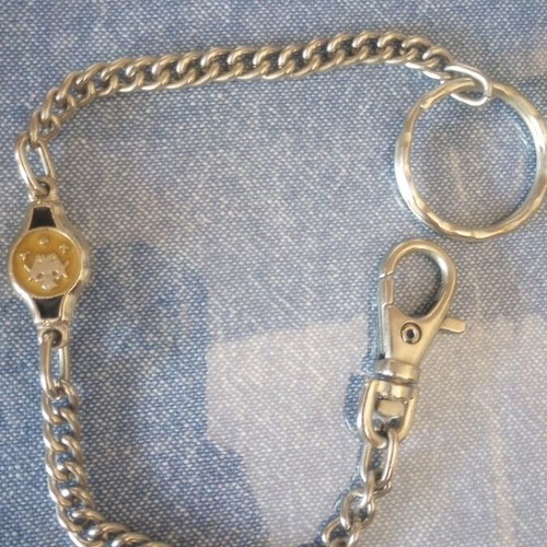AEK Vintage Chain Keychain with Double-Headed Eagle, like new
