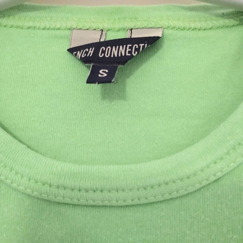 French Connection lime green cotton t-shirt size S