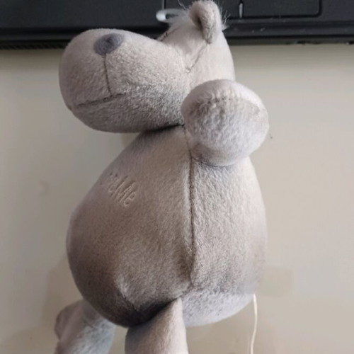 Plush hippopotamus used