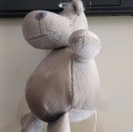 Plush hippopotamus used