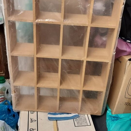Small wooden shelf, 0.50 x 0.70 m, set of 2