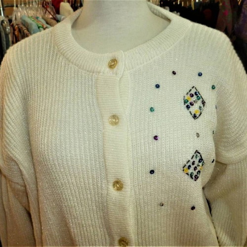 Tricoteen 90s knitted cardigan new, size L