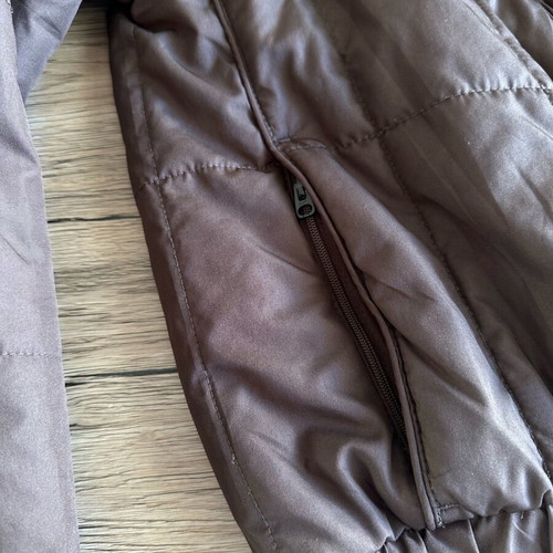Vintage Nike Puffer Bomber Jacket chocolate brown like new XS/S 2004