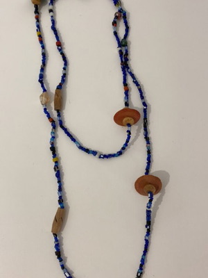 Vintage necklace over 50 years blue like new