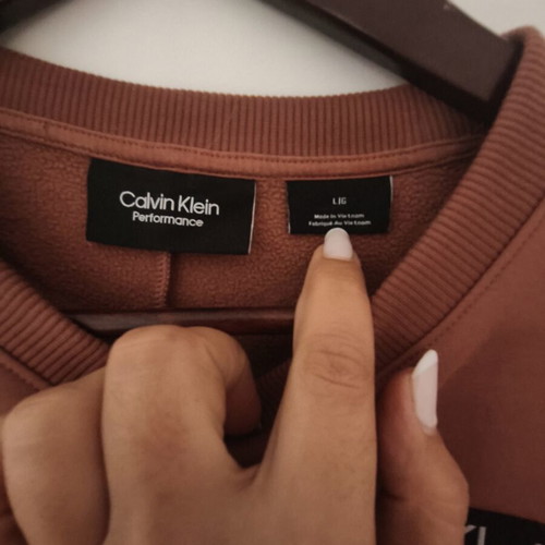 Calvin Klein crop top, brown, size large