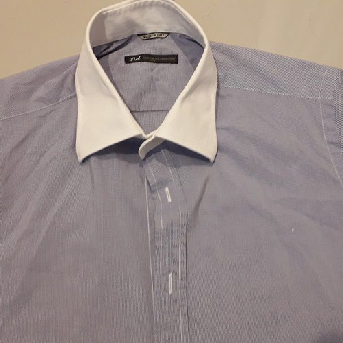 Daniele Alessandrini men's shirt used, size 40, blue