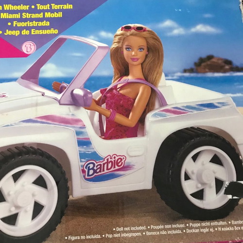 Florida Barbie Sun Wheeler Car Playset 1996 used, rare, broken