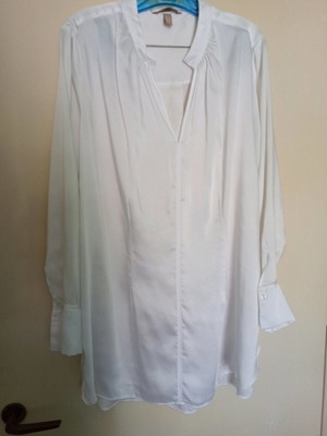 Η&Μ Σατέν πουκαμίσα oversized  ,  XL