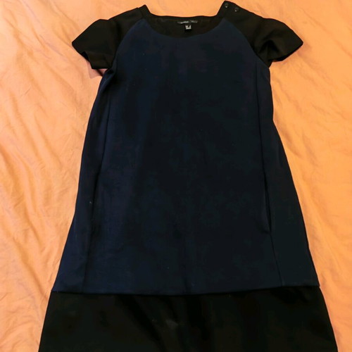 Mango dress S black and blue like new, A-line