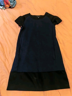 Mango dress S black and blue like new, A-line