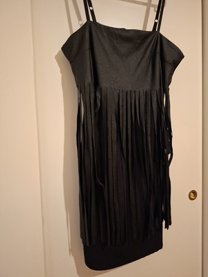 Summer dress like new, black, special design, size S