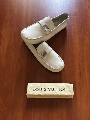 Louis Vuitton Monte Carlo Moccasin like new, beige, size 46