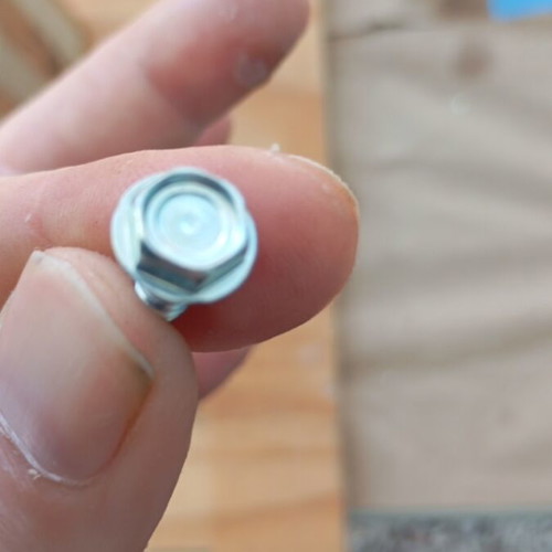 Screws new with hex head and nuts